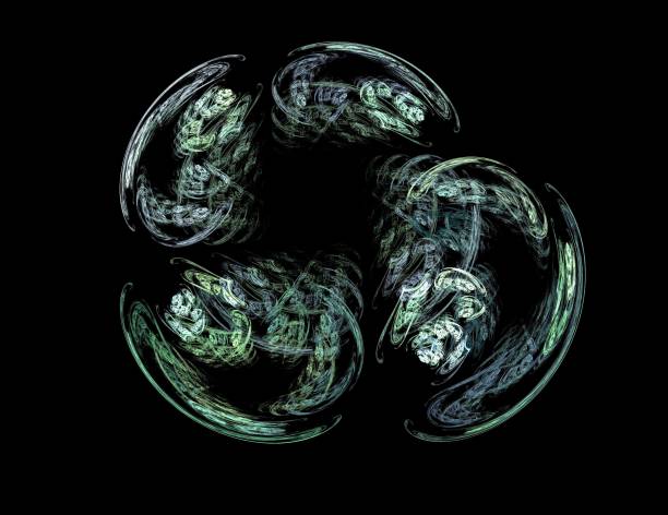 istock image of one Digital Fractal on Black Color 1148365730