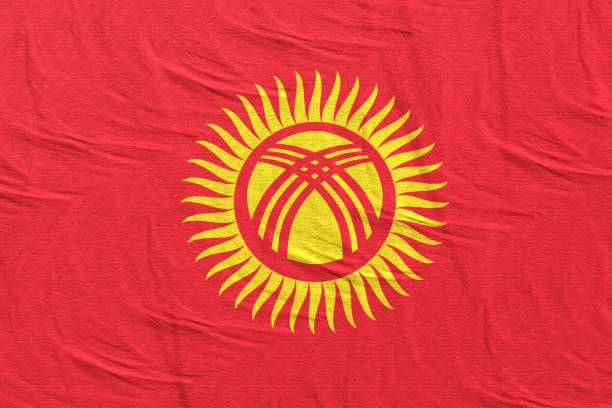 istock 3d rendering of Kyrgyzstan flag 1148367087