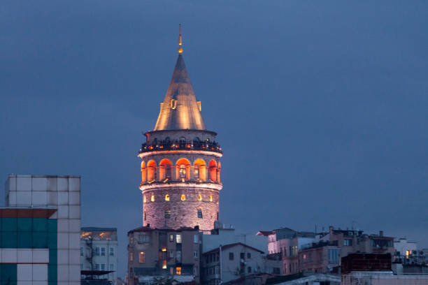 istock Galata Tower in Istanbul by night 1148368450