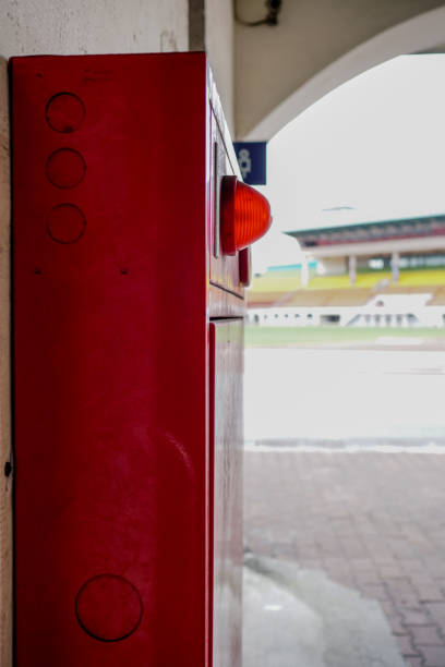 istock Alarm bells and warning lights for avoiding fire. vertical photo 1148371140