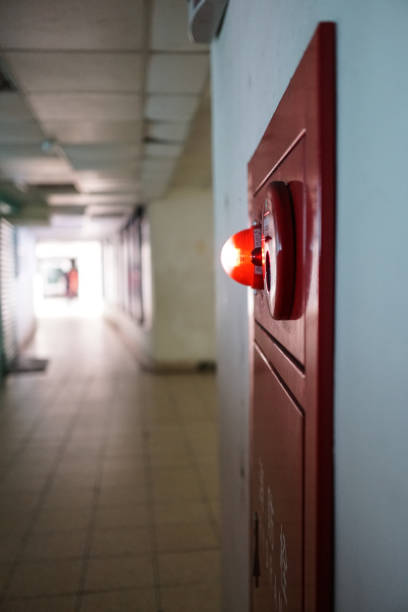 istock Alarm bells and warning lights for avoiding fire. vertical photo 1148372713