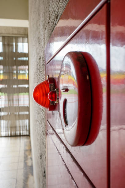 istock Alarm bells and warning lights for avoiding fire. vertical photo 1148372959