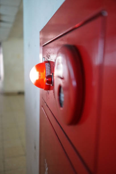 istock Alarm bells and warning lights for avoiding fire. vertical photo 1148373004