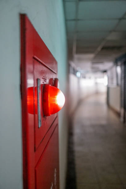 istock Alarm bells and warning lights for avoiding fire. vertical photo 1148373011