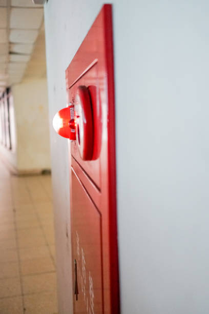 istock Alarm bells and warning lights for avoiding fire. vertical photo 1148373057