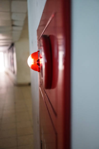 istock Alarm bells and warning lights for avoiding fire. vertical photo 1148373082
