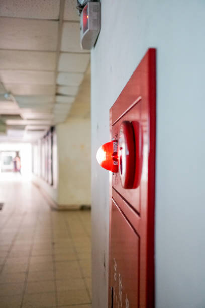 istock Alarm bells and warning lights for avoiding fire. vertical photo 1148373097