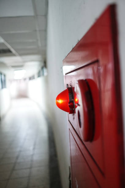 istock Alarm bells and warning lights for avoiding fire. vertical photo 1148373105