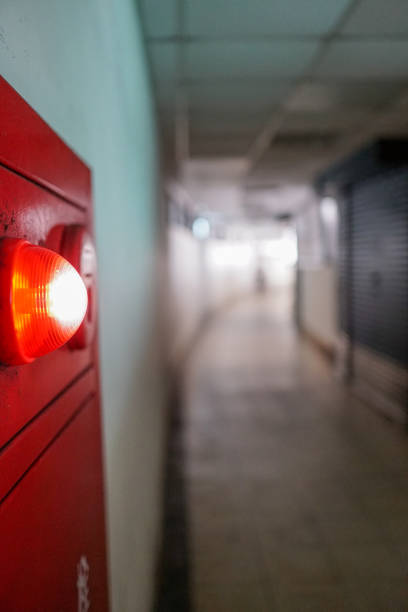 istock Alarm bells and warning lights for avoiding fire. vertical photo 1148373174