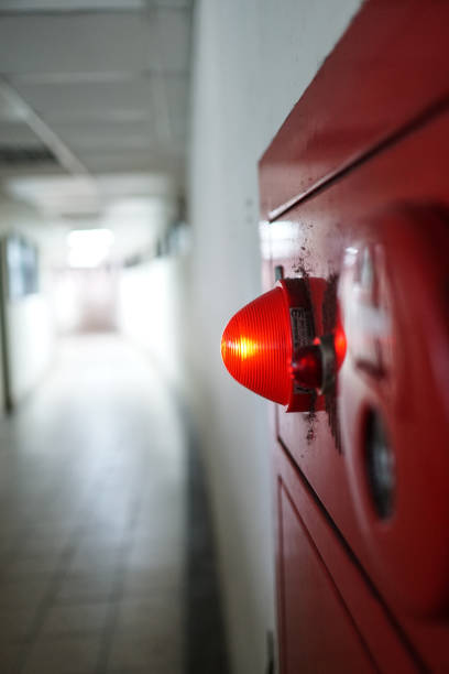 istock Alarm bells and warning lights for avoiding fire. vertical photo 1148373232