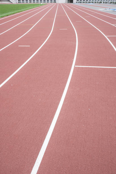 istock Running track at the stadium. vertical photo. 1148374267