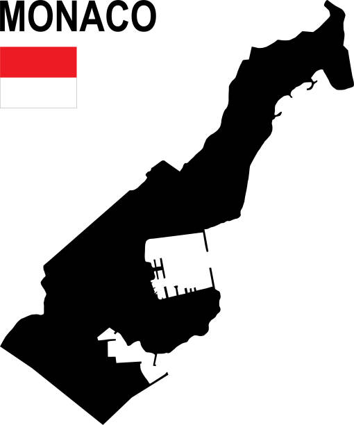 Bandiera Del Principato Di Monaco Illustrazioni Foto e Immagini Stock