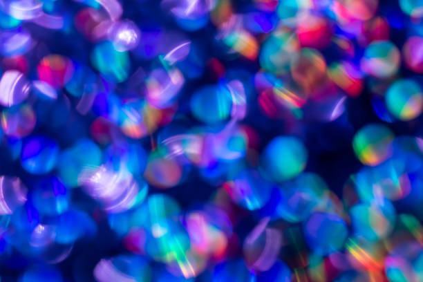 istock Rainbow blue glitter festive background with bokeh lights. Celebration concept for Holidays and anniversary 1148392480