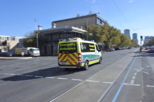 South Australia Emergency Ambulance stock photo