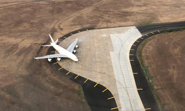 istock Aerial view of a passenger jet 1148399074