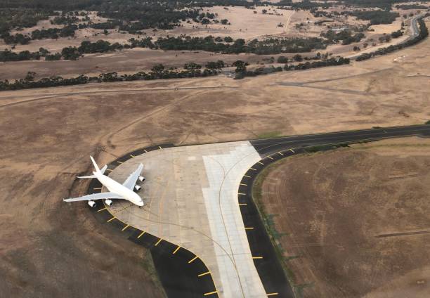 istock Aerial view of a passenger jet 1148399078