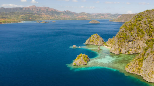 istock Tropical islands with turquoise lagoons. Philippine nature 1148399135