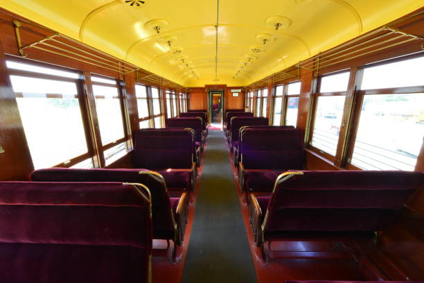 istock Passenger compartment of an American EMU from 1912. 1148399546