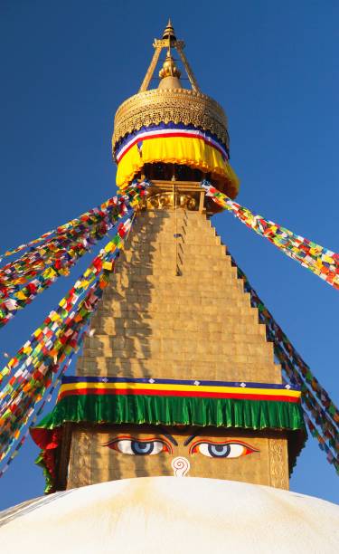 istock Boudhanath stupa, Kathmandu city, buddhism in Nepal 1148402465