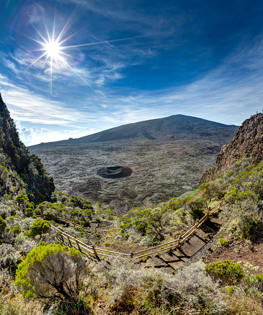 Piton de la fournaise , reunion island, volcano landscape