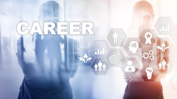 istock Acceleration concept personal development growth. Career business on blurred abstract background. Mixed media. 1148407528