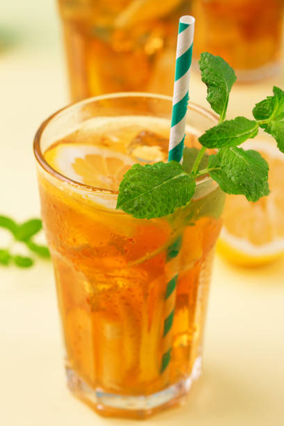 istock Iced tea with lemon slices, mint and ice 1148413190