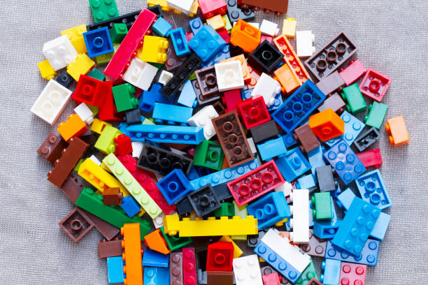 istock Pile of colorful plastic building blocks 1148413411