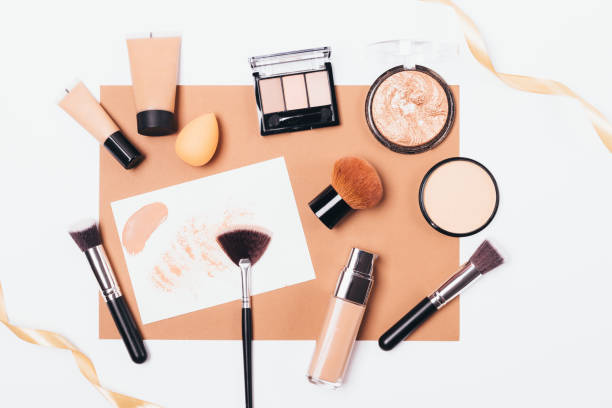 istock Beauty products and accessories for even complexion 1148418433