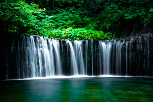 istock Waterfall in Karuizawa, Japan 1148418501