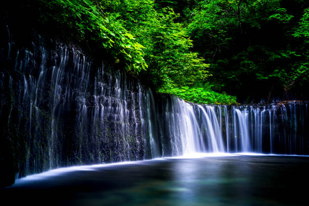 istock Waterfall in Karuizawa, Japan 1148418502