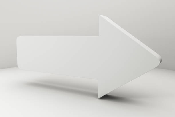 istock 3d rendering, 3d model of arrow, the concept of development and direction. 1148419471