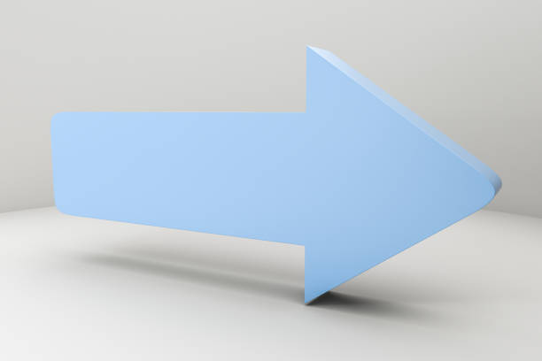 istock 3d rendering, 3d model of arrow, the concept of development and direction. 1148419478