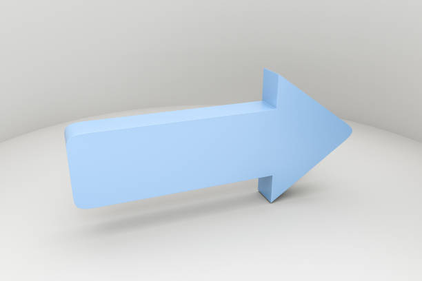 istock 3d rendering, 3d model of arrow, the concept of development and direction. 1148419479