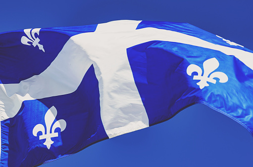 Provincial flag of Quebec.