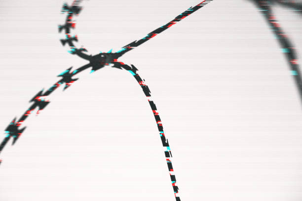 istock glitch abstract fence barbed wire wallpaper backdrop background 1148424409
