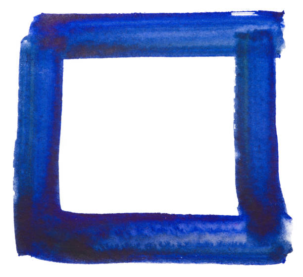 istock watercolor rectangle blue on white background isolated 1148426549