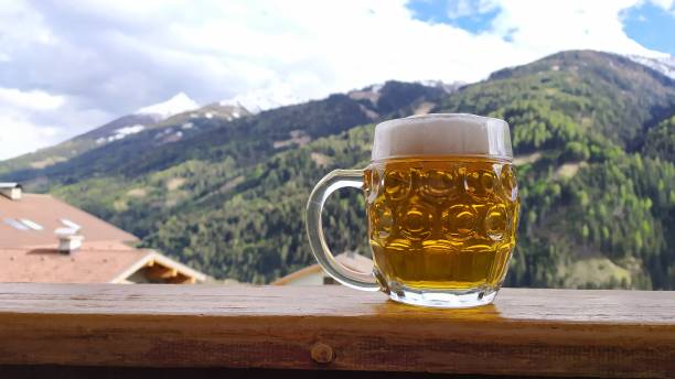 istock Draft beer on the wood. 1148426927