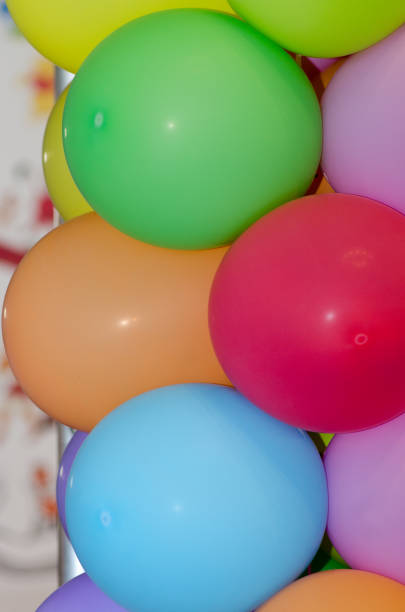 istock Colourful children party balloons 1148430336