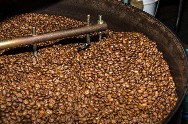 istock coffee roasting procedure in a coffee shop in Vancouver 1148432081