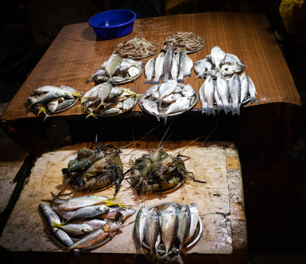istock fish selling shop at street 1148432271