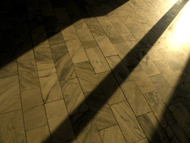 istock Dusk light on the marble floor 1148435688