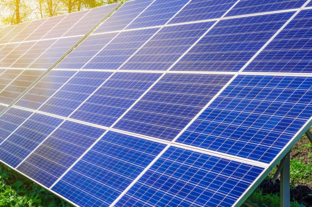 istock Solar panel produces green, environmentally friendly energy from the sun 1148436744