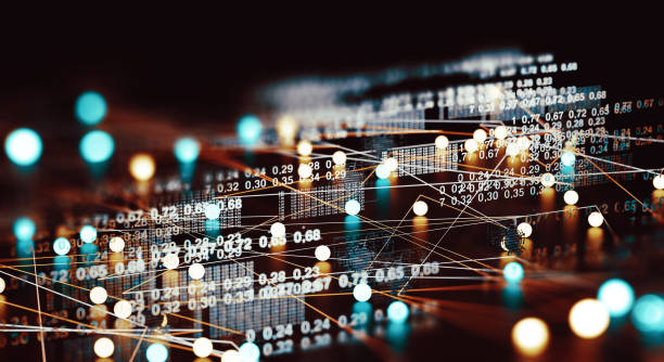 estrutura de dados e ferramentas de informação para negócios de networking - large number - fotografias e filmes do acervo