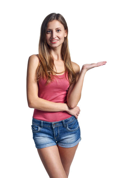 istock Woman holding blank copy space on the palm 1148443090