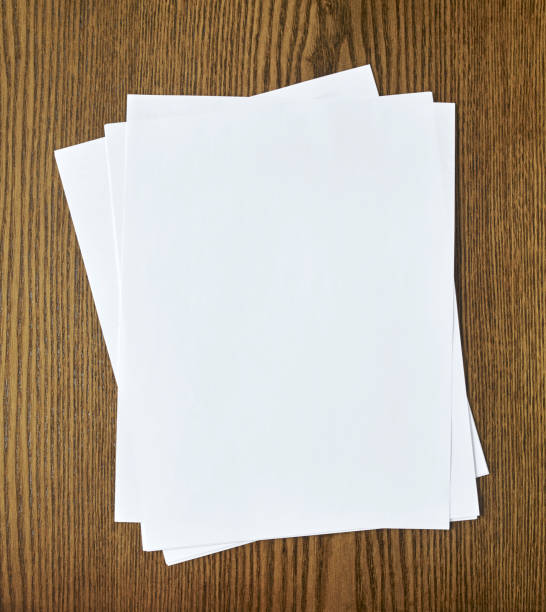 白紙 - document stack paper blank ストックフォトと画像