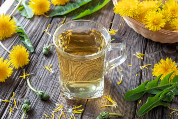 istock A cup of dandelion tea with fresh dandelions 1148445235