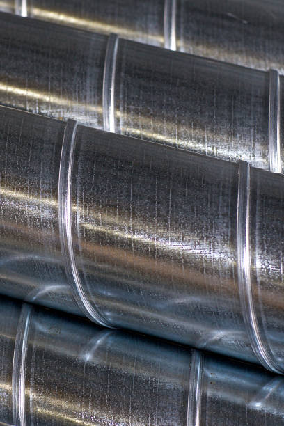 istock Elements and parts made of galvanized sheet for various ventilation systems 1148448568