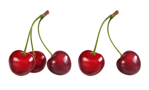 istock Group of a ripe cherries on a white 1148465744