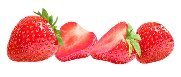istock Strawberry set isolated on white background 1148465778