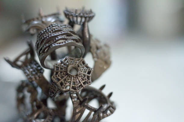 istock Closeup of the device for smelting handmade silverware, a jeweler's workflow 1148468894